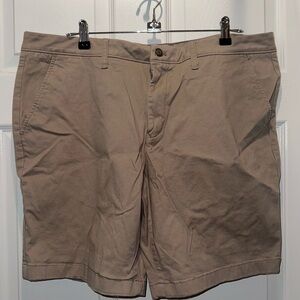 Classic Tan Flat Front Men's Shorts